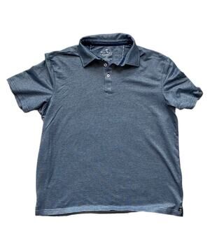 Nat Nast Luxury Originals Men's Blue Short Sleeve Polo Golf Shirt Size Large